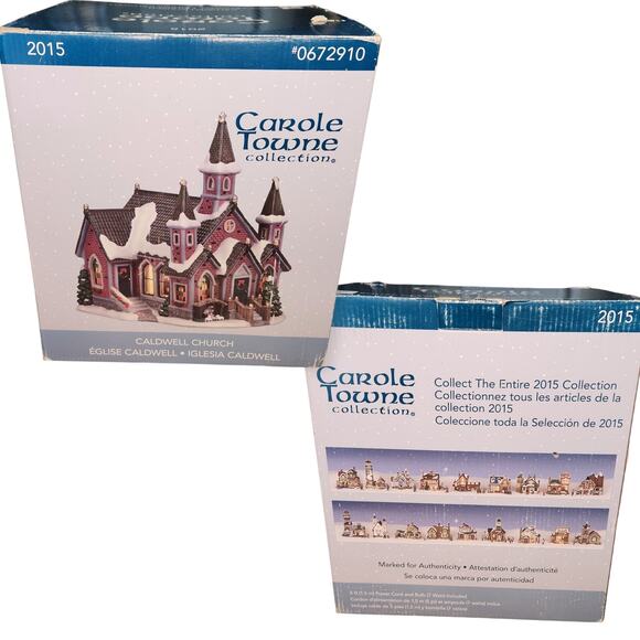 2015 Carole Towne Caldwell Church Victorian Village Light Up Nativity #0672910 - Picture 12 of 13